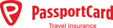 PassportCard Logo - Inline Red on White